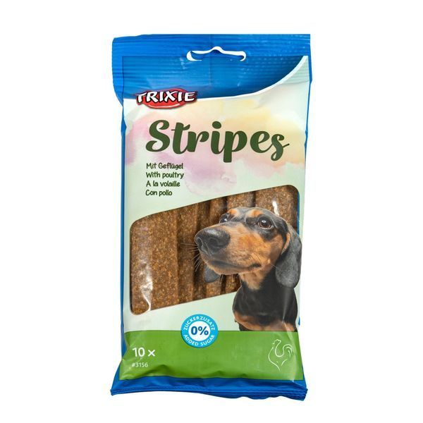 Ласощі Trixie Stripes Light для собак, курка, 100 г 3156 фото
