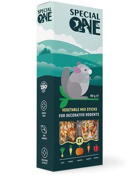 Палички Speciаl One &laquo;Овочевий мікс&raquo; для декоративних гризунів, 90 г PR242350 фото