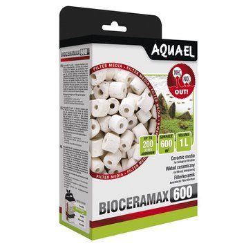 Наповнювач для фільтра Aquael BioCeraMax 600, керамічні кільця, 1 л 106611 /53952 фото