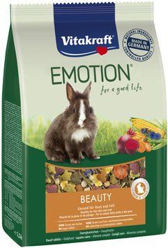 Корм Vitakraft Emotion Beauty для кроликів, для краси шкіри та шерсті, 1,5 кг 31456/33750 фото