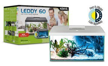 Акваріумний комплект Aquael Leddy Day&Night з балкою, білий 60 (54 л) 124533 /122730 фото