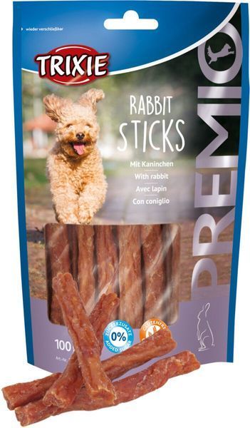 Ласощі Trixie Premio Rabbit Sticks для собак, кролик, 100 г 31709 фото