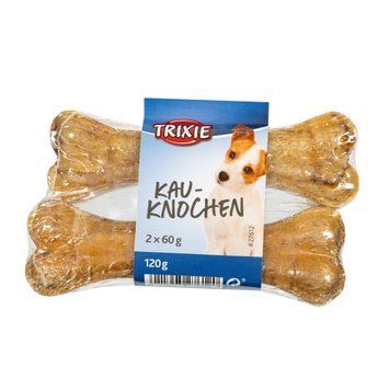 Кісточка Trixie для чищення зубів собак, пресована, з пенісом, 12 см, 60 г, 2 шт 27612 фото