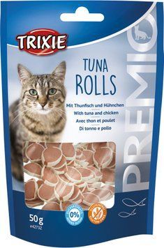 Ласощі Trixie Premio Tuna Rolls для котів, тунець з куркою, 50 г 42732 фото