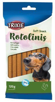 Ласощі Trixie Soft Snack Rotolinis для собак, домашня птиця, 120 г 3171 фото