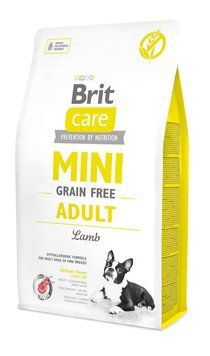 Сухий корм Brit Care GF Mini для дорослих собак мініатюрних порід, з ягням, 2 кг 170770/0107 фото