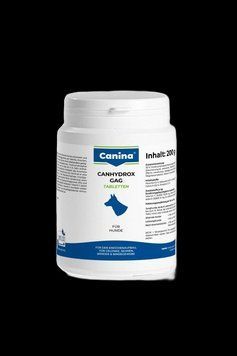 Вітаміни Canina Canhydrox GAG для собак, при проблемах з суглобами та м'язами, 200 г (120 таб) 123506 A фото