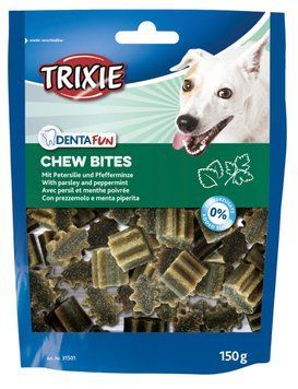Ласощі Trixie Denta Fun Chew Bites для собак, петрушка та м'ята, 150 г 31501 фото