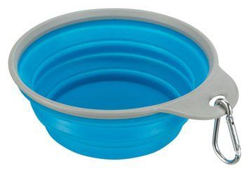 Миска Trixie для собак, дорожня з ободком, 1 л, d:18 см (гума) 25018 фото